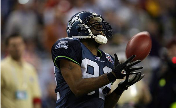 A picture of Darrell catching a ball.